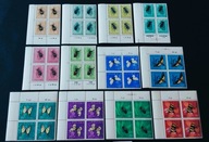 1961 Fi. 1132-43** - Owady Chronione - czwórki narożne