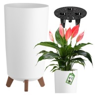 DONICZKA OGRODOWA NA BALKON BIAŁY KWIETNIK STOJĄCY NA NÓŻKACH DONICA TARAS