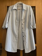 TUNIKA GEORGE PASECZKI (XL) BIAŁO-CZARNE ROZPINANA