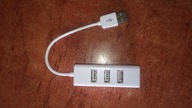 Wielofunkcyjny biały hub Usb 4 Porty