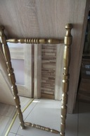 DUŻE LUSTRO RAMA ZŁOTA Z PRL-U