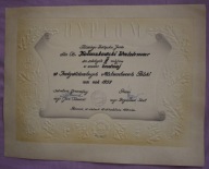 DYPLOM - JUDO - MISTRZOSTWA POLSKI - Poznań 1959 ROK AUTOGRAF PREZESA JUDO