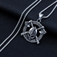 NASZYJNIK VIKINGS Z RUNAMI 60CM