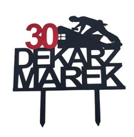 topper na tort dekoracja personalizacja WYBÓR KOLORÓW DEKARZ!!!