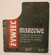 ETYKIETA - ŻYWIEC - MARCOWE