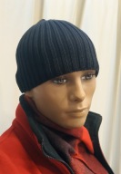 Czapka męska kolor czarny rozmiar uniwersalny niewywijana