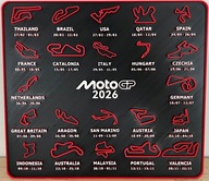 Kalendarz MotoGP 2026 – wydruk 3D prezent dla fana MOTO GP MOTOR plakat
