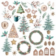 LEMONCRAFT papier 30x30 * THIS CHRISTMAS 08 elementy