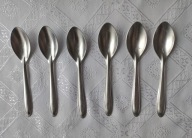 ŁYŻECZKI ALUMINIOWE sygn. S z okresu PRL - 6 sztuk
