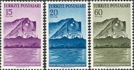Turcja 1947 Znaczki 1199-201 ** kolej pociąg lokomotywa