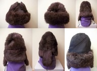 Czapka pilotka królik obwód głowy 52