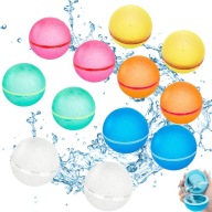 BALONY WODNE ZABAWKA BOMBY WIELOKROTNEGO użytku 6 sztuk + woreczek