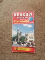 Kraków Nowa Huta stary plan miasta autobusy tramwaje