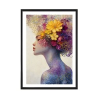 Plakat 40x50 ,Poster , MODERN,GŁOWA KWIAT,SALON,BIURO,POKÓJ