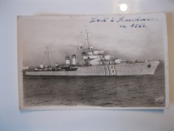 Okręt wojenny z Francja z przed 1945 r.