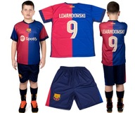 Strój Piłkarski Lewandowski Koszulka+Spodenki+Getry Idealny Prezent 140
