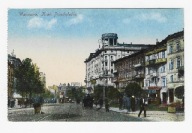 WARSZAWA KRAKOWSKIE PRZEDMIEŚCIE TRAMWAJE BRYCZKI 1917 RRRRR