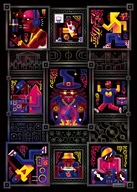 Plakat Hip-hop Calendar 50x70 cm | Rap B-Boying NBA Graffiti Breakdance