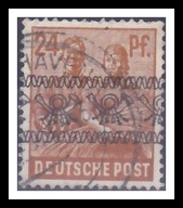 NIEMCY ( BIZONIA) - znaczek kasowany z 1948 roku. Z 7455.