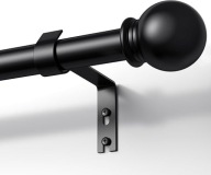 Nowoczesny Karnisz do Firanek, czarny - 80x210cm