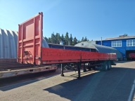 Naczepa 2-osiowa burtowa skrzyniowa platforma dwuosiowa Wysuwany tył 14,5 m