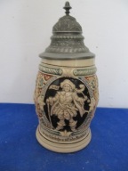 -Przesliczny -Stary kufel-21cm ok, 1880-90r -40-