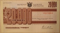 20000 złotych READER'S DIGEST - BANKNOT NAGRODY