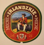 ETYKIETA - BROWAR KRAJAN - BROWARY KUJAWSKO - POMORSKIE - MOCNE IRLANDZKIE