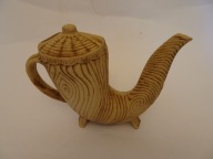 Ceramiczna karafka, Bułgaria, ceramika nieszkliwiona, karafka vintage