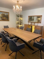 Stół dębowy -10% do jadalni Loft Nowoczesny Edge