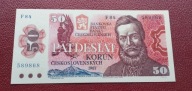 50 KORON CZECHOSŁOWACJA 1987 ser.F84 st.UNC