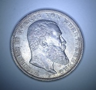 Cesarstwo Niemieckie, 3 marki, 1909r. - A - Ag 21