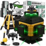 POZIOMICA LASEROWA POZIOMNICA 4D 16 LINII KRZYŻOWA 360 LASER WALIZKA STATYW
