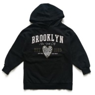 GEORGE bluza dziecięca bawełna czarny rozmiar 116