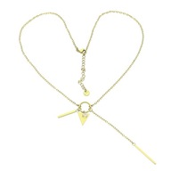 80990 Celebrytka złota stal chirurgiczna trójkąt słupki