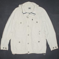 OUT DOOR_Cudna KURTKA_jasny beż kaptur WIOSNA JESIEŃ zamek_L