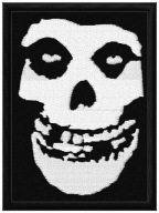 Termo Naszywka MISFITS Ghost Czaszka Muzyczna Rock Haftowana Naprasowanka