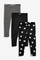 NEXT 3pack getry legginsy niemowlęce 68 cm