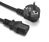 Kabel zasilający 1m, wtyczka 3-pinowa złącze IEC C13, przewód ładujący PC