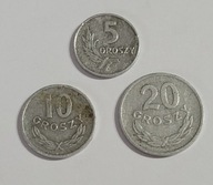 Zestaw Monet 5,10,20 groszy z 1967 roku (Licytacja nr 48)