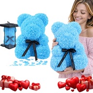 MIŚ Z PŁATKÓW RÓŻ PREZENT NA URODZINY WALENTYNKI DLA UKOCHANEJ DZIEŃ KOBIET