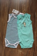 body niemowlęce 74 80 NOWE 2-pak