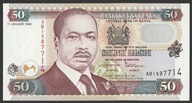 Kenia 50 shilling 1996 - AB - Daniel Arap Moi - stan bankowy UNC