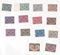 GG U 1-15 (bez U13) +zestaw błędów Fi 34 czysty **