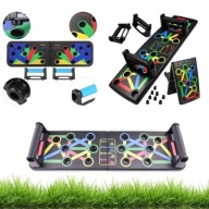 DESKA DO ĆWICZEŃ Z UCHWYTAMI DO POMPEK 14W1 – DOMOWA SIŁOWNIA W URZĄDZENIU