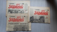 3 x TYGODNIK SOLIDARNOSC Nr 13,14,22/1981