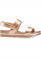 24977 SANDAŁY DAMSKIE BUTY NA KOTURNIE PERŁOWE r. 36