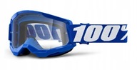 Gogle 100 Strata 2 - Enduro/MTB/MotoCross NIEBIESKIE PRZEZROCZYSTE