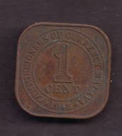 Malaje Malaya - 1 Cent 1945 rok