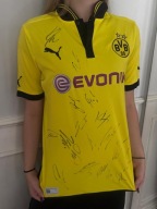 Koszulka Borussia Dortmund z autografami zawodników: Lewandowski